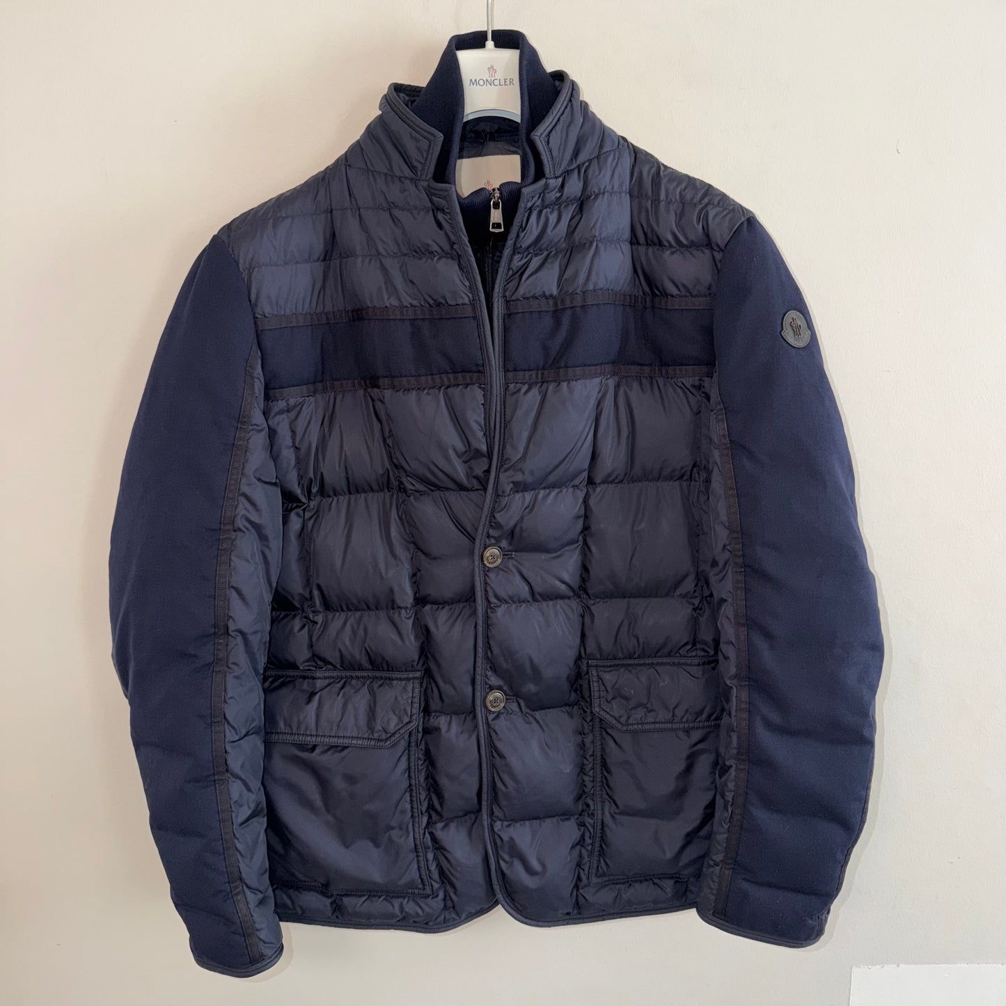 Moncler Ardenne Down Jacket Navy - Size 6