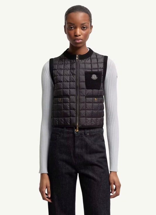 Moncler Ladies Knitted Gilet - Size S