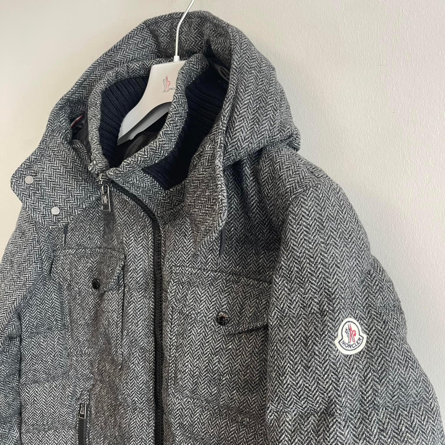 Moncler Mens Florian Woolen Down Jacket - Size 3