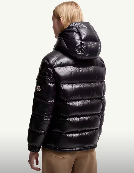 Moncler Womens Maire Hooded Short Down Jacket Black - Sizes 1,3 & 4