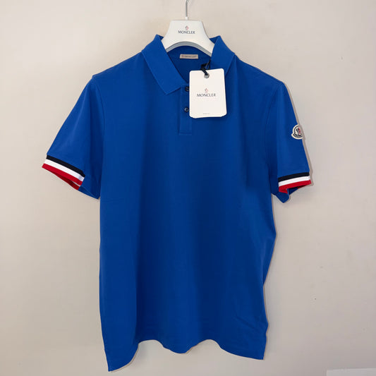 Moncler Mens Polo Shirt Blue - Size XXL