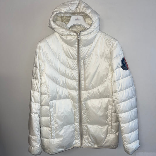 Moncler Hissu Hooded Down Jacket - Size 4