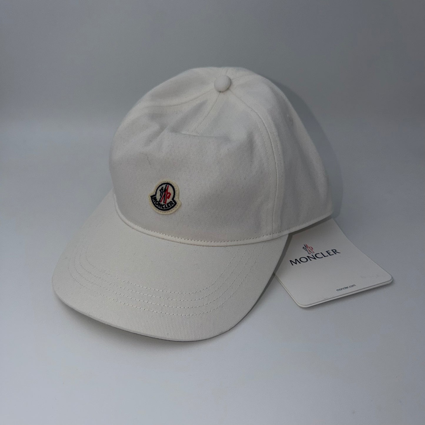 Moncler Logo Baseball Cap Off White