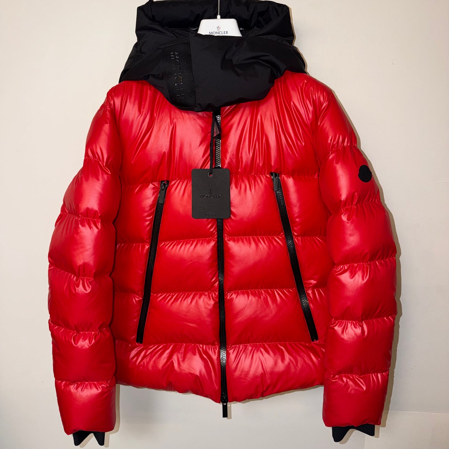 Moncler Zubair Down Jacket Red - Size 5