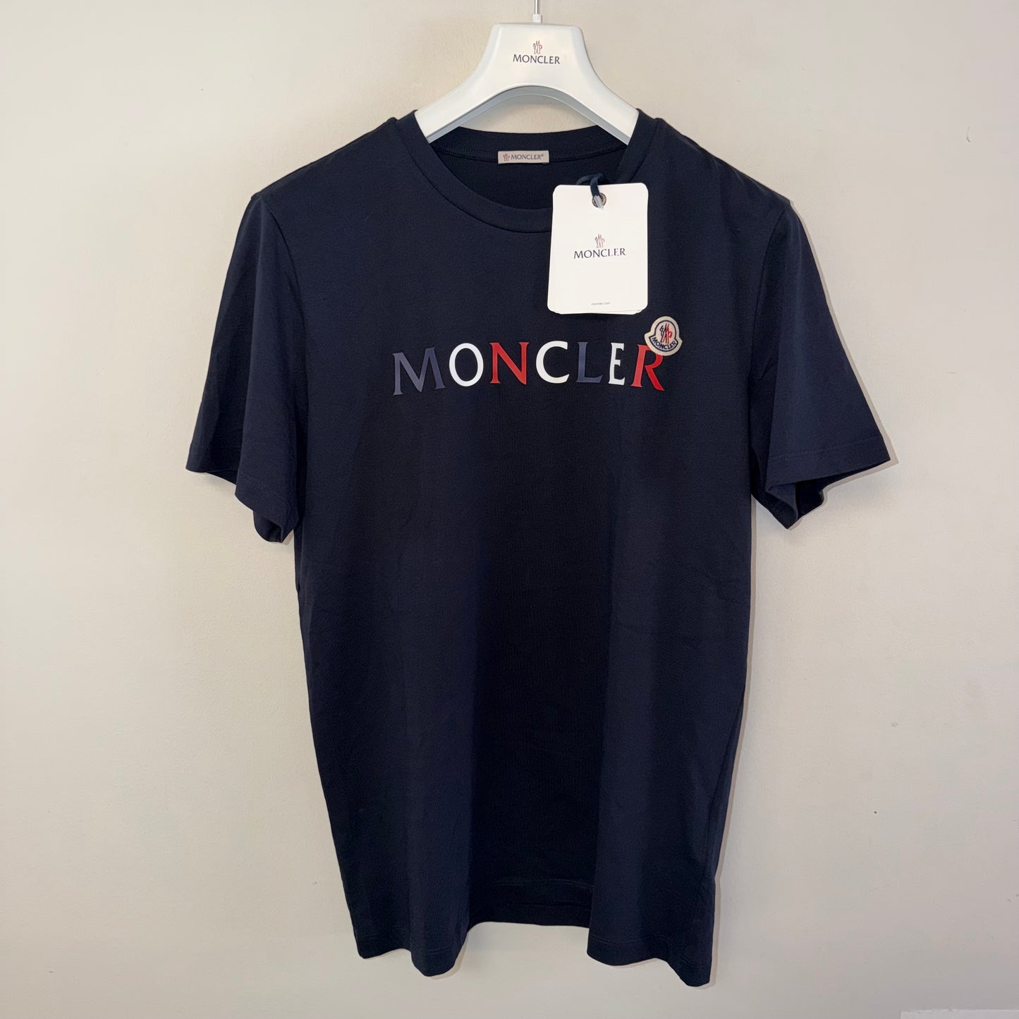 Moncler Mens Tshirt Navy - Size L