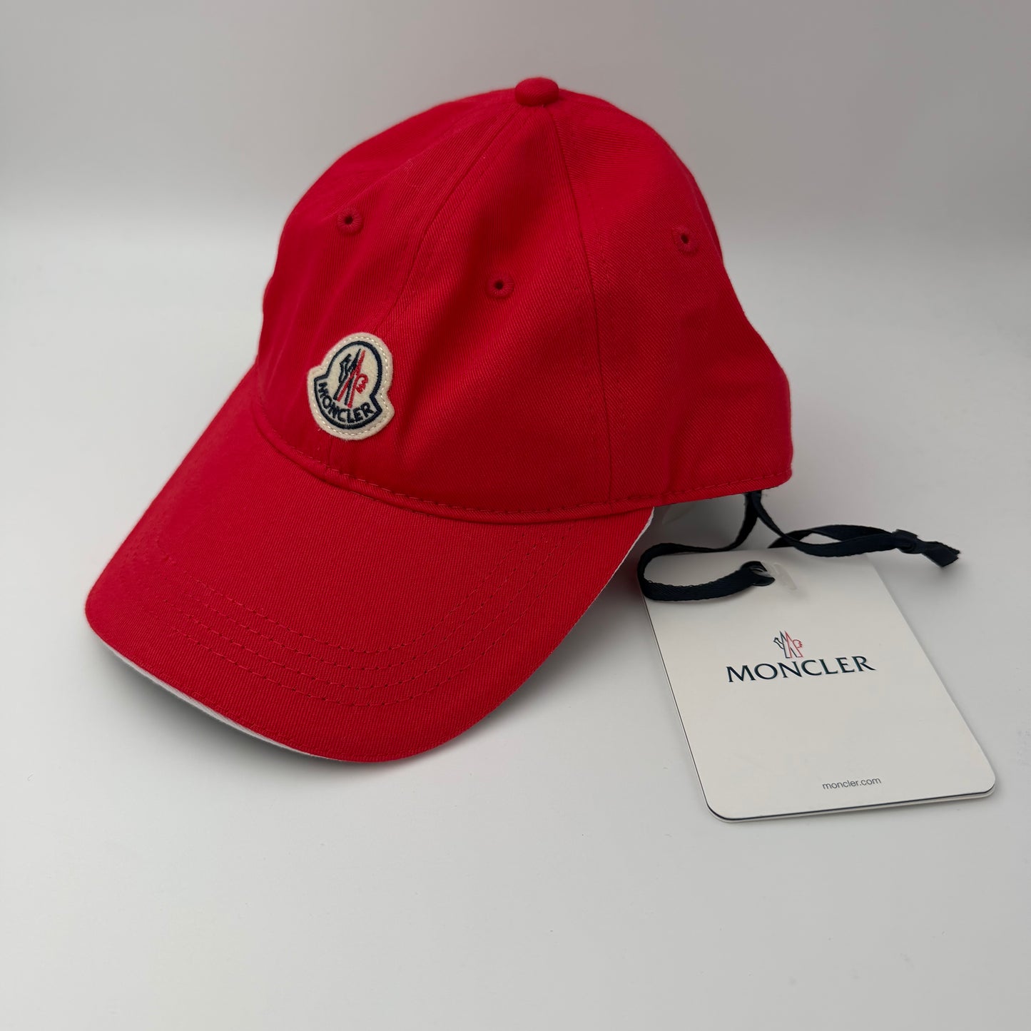 Moncler Logo Baseball Cap Red