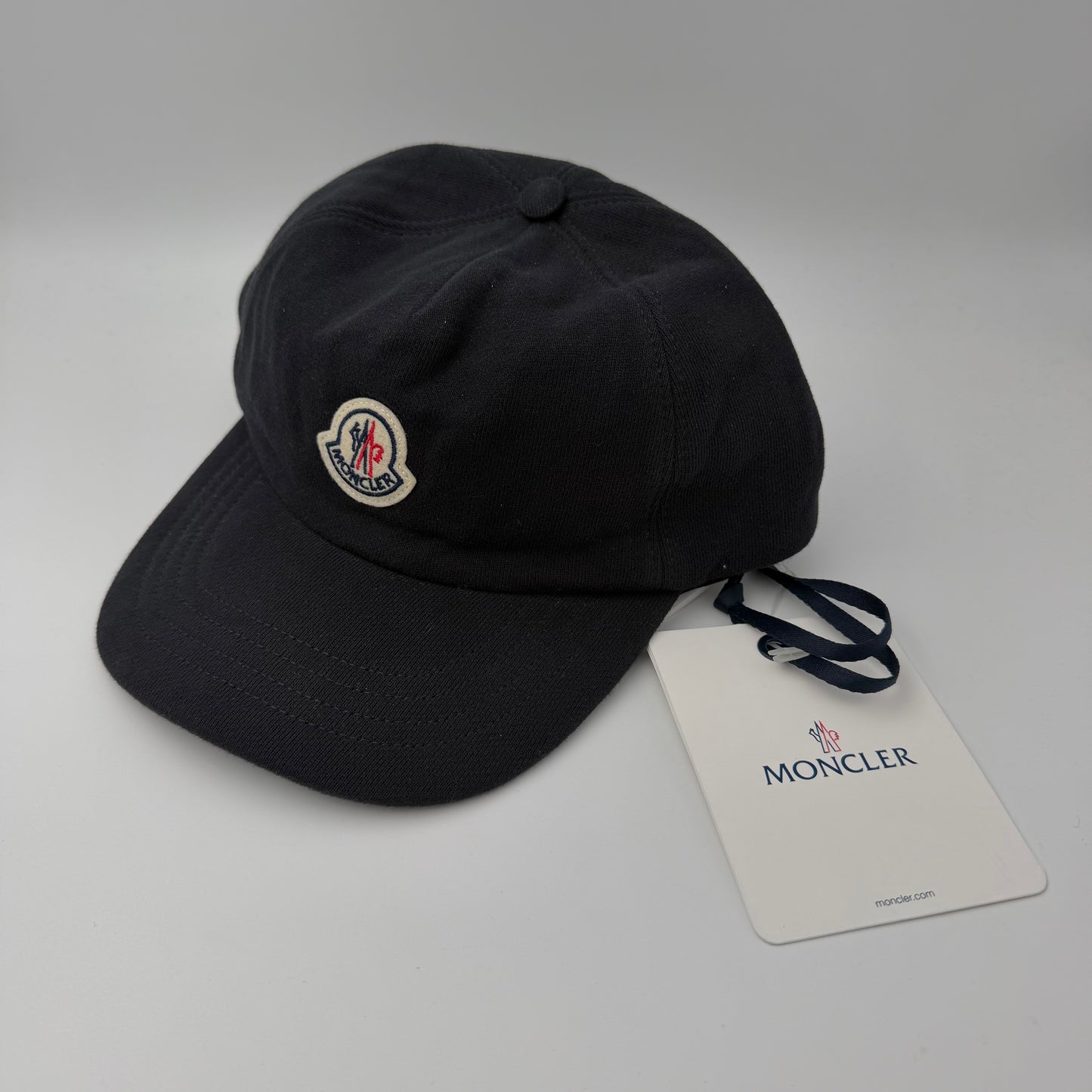 Moncler Thick Cotton Baseball Cap Navy