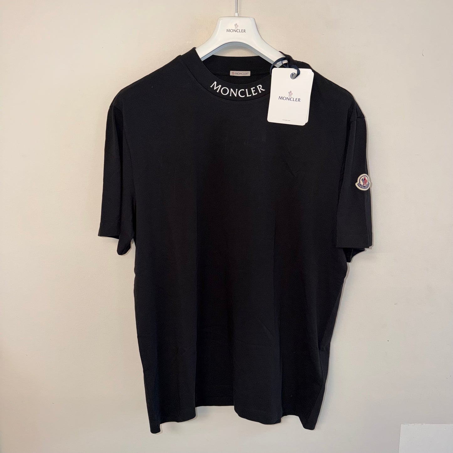 Moncler Mens Tshirt Black - Size XXL