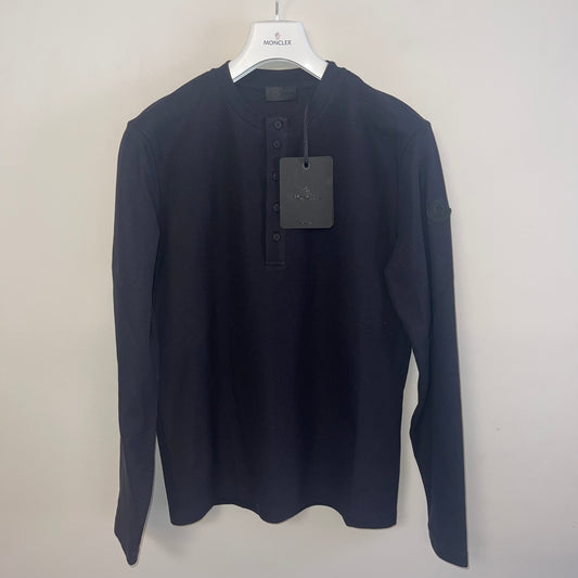 Moncler Long Sleeve Polo Shirt - Size M