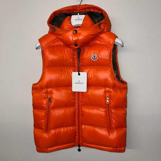 Moncler Bormes Hooded Down Gilet - Size 2