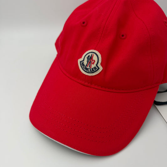Moncler Logo Baseball Cap Red