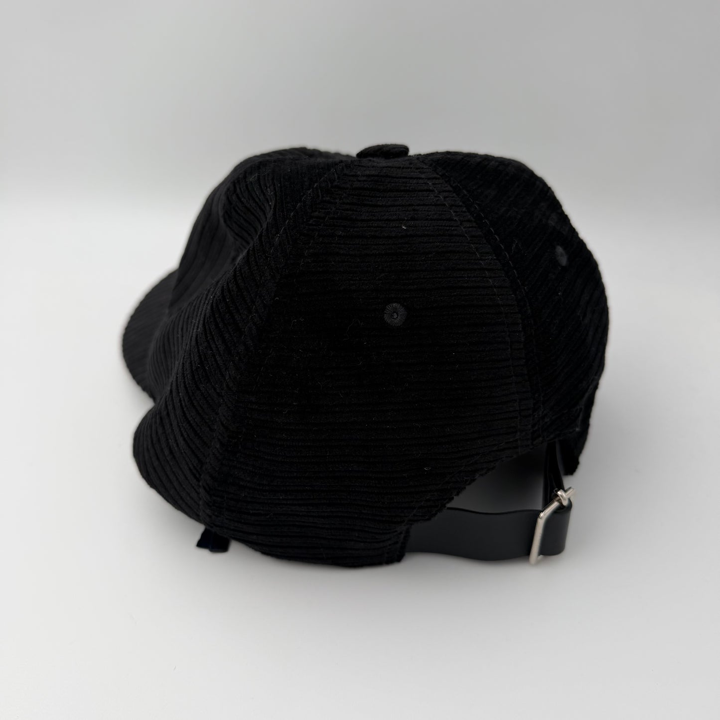Moncler Corduroy Baseball Cap Black
