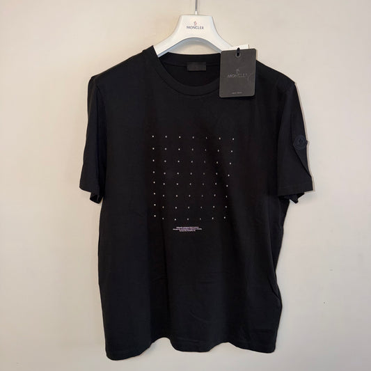 Moncler Mens Matt Black Tshirt - Size L