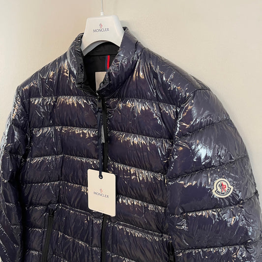 Moncler Mens Agar Down Jacket Navy