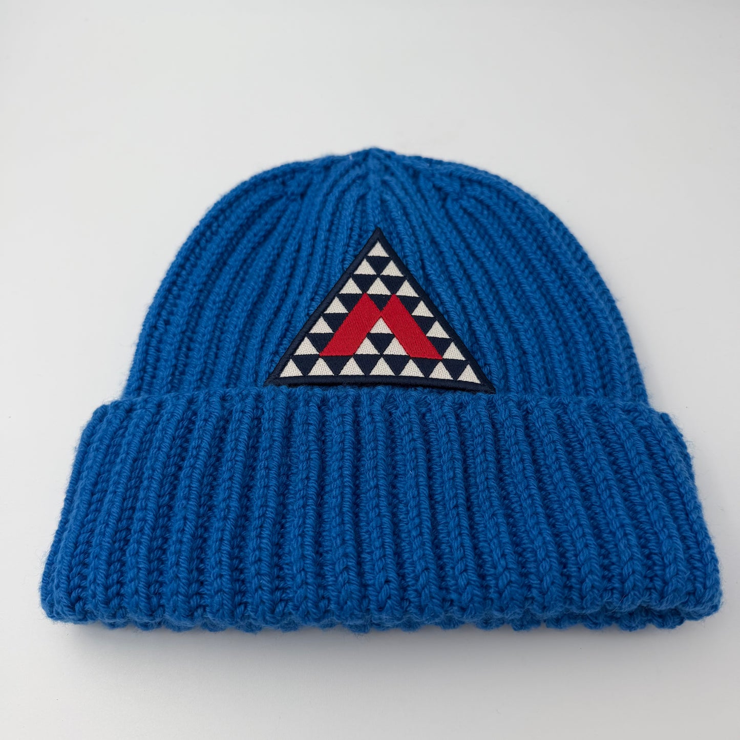 Moncler Logo Beanie Blue