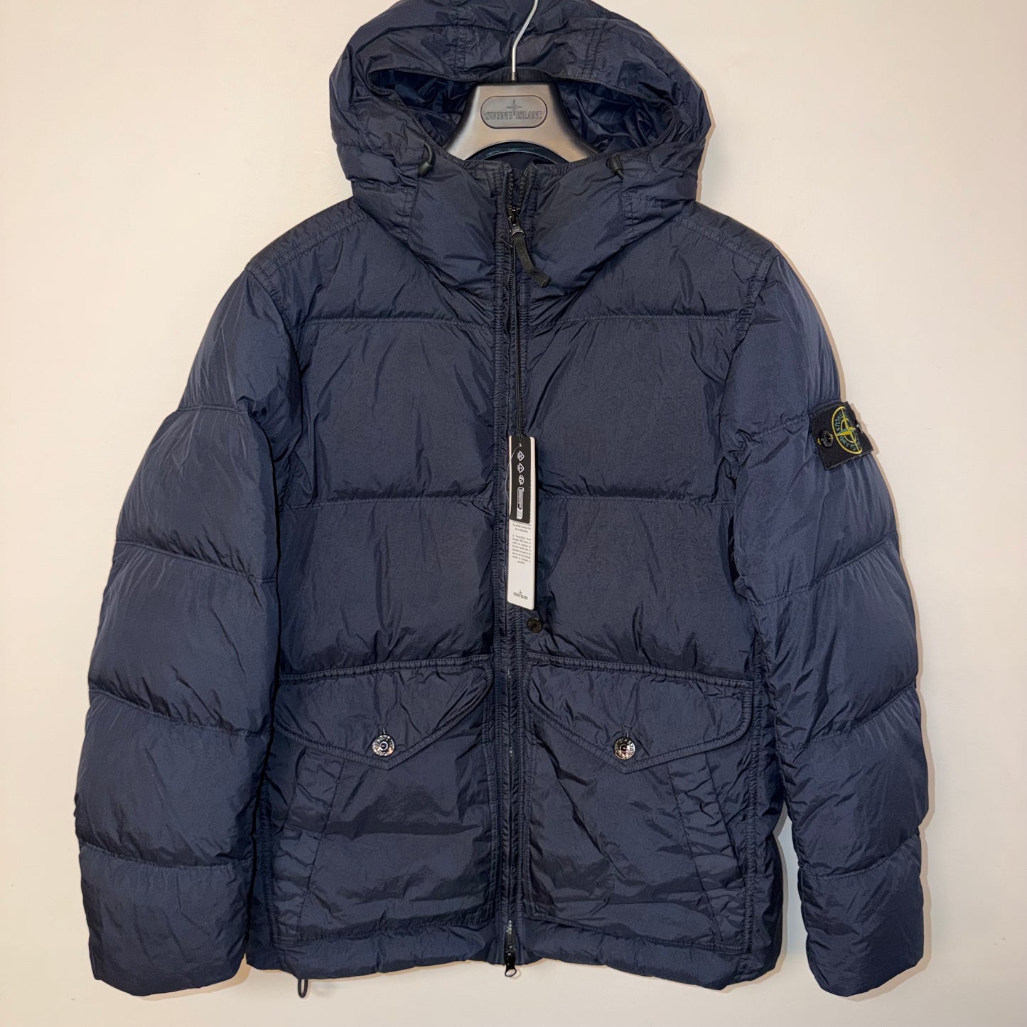 Stone Island Crinkle Reps Down Jacket - Size S