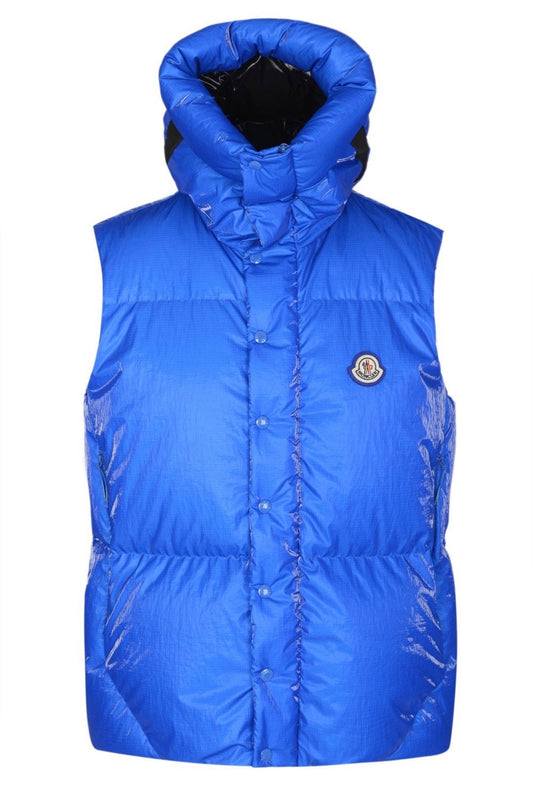 Moncler Lawu Hooded Gilet Blue