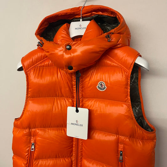 Moncler Bormes Hooded Down Gilet - Size 2