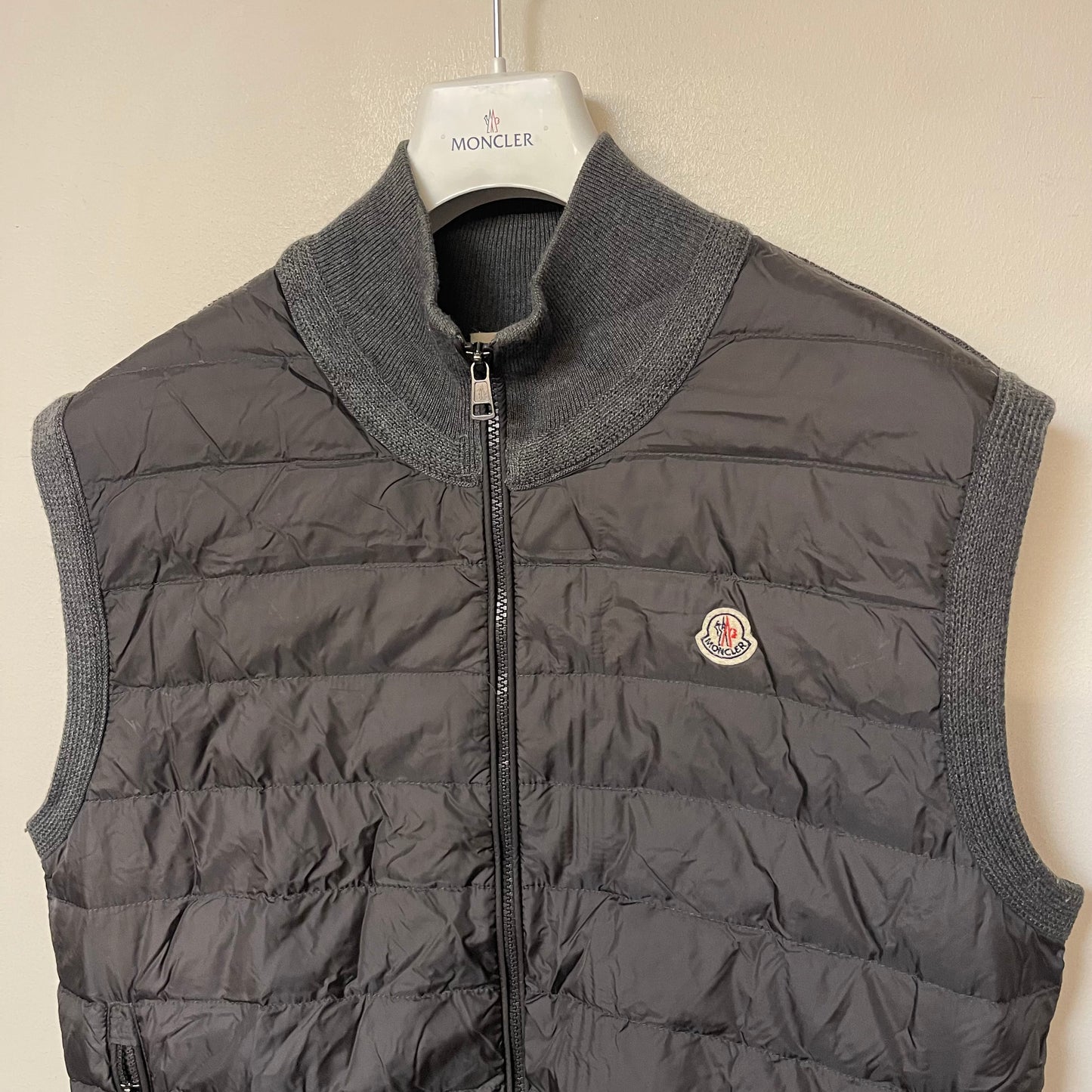 Moncler Mens Tricot Gilet - Size L/XL