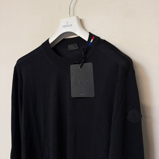 Moncler Woolen “Matt Black” Sweater Black - Size XL