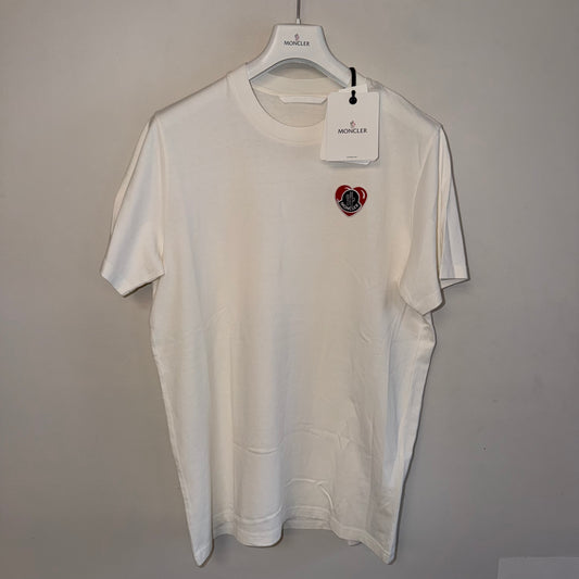 Moncler Mens Heart Logo Tshirt - Size XL
