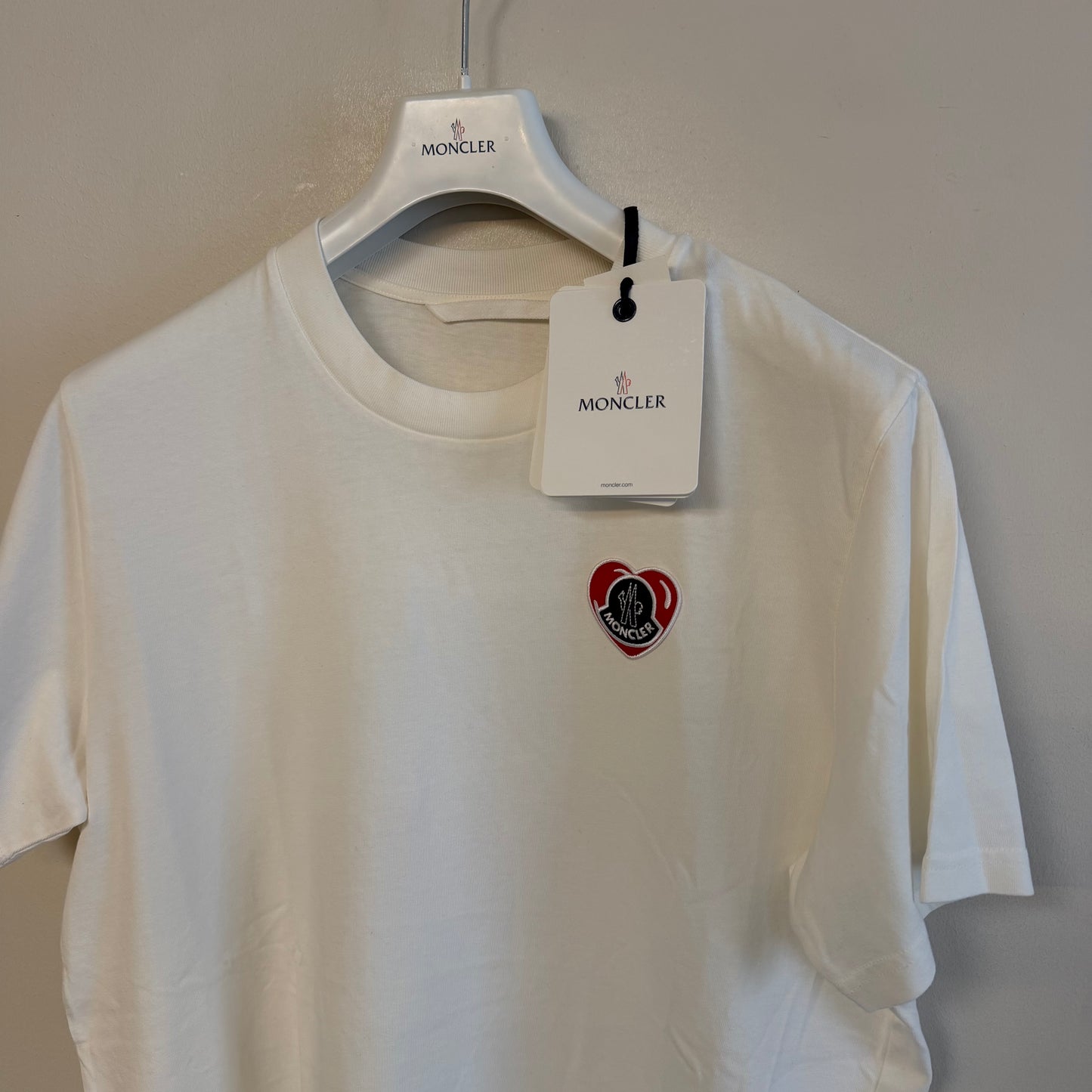 Moncler Mens Heart Logo Tshirt - Size XL