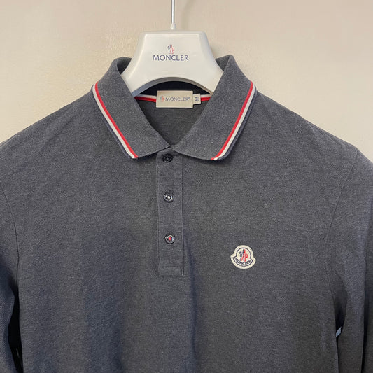 Moncler Long Sleeve Polo - Size M