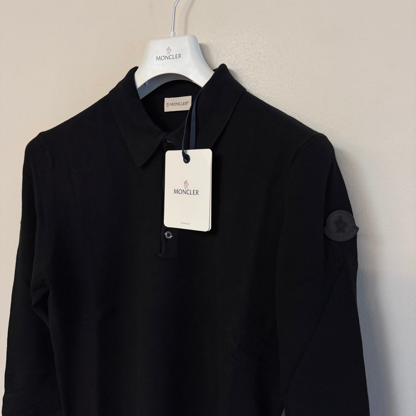 Moncler Long Sleeve Polo - Size L