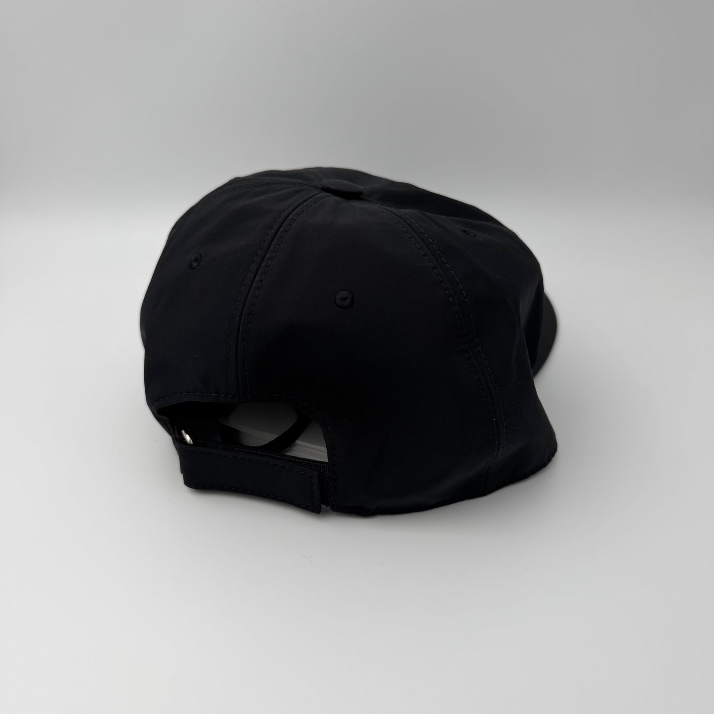 Moncler Leather Badge Baseball Cap Black