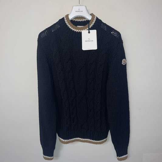 Moncler Tricolour Wool Jumper - Size XL