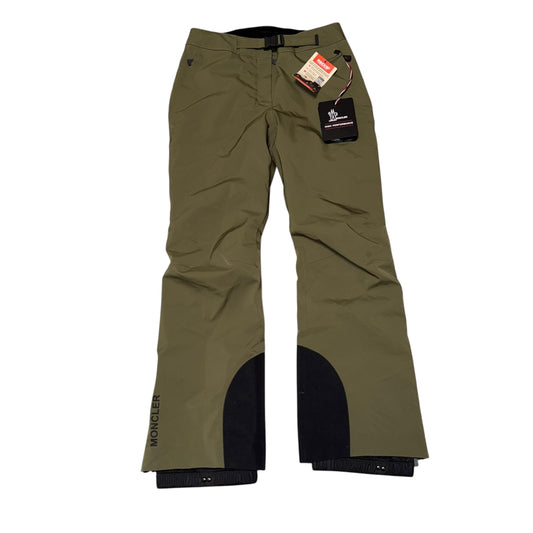 Moncler Grenoble High Performance Womens Ski Pants Olive Green - Size M