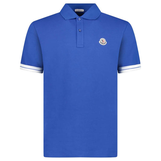 Moncler Mens Polo Shirt Blue - Size XXL